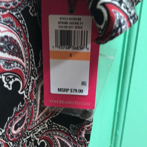 NWT Vince Camuto Bell Sleeve Blouse - Picture 2 of 3